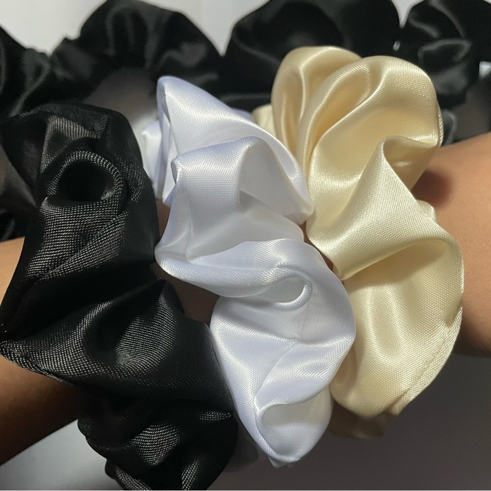 KLM’s Luxey Locks Handmade Hair Scrunchies - Beige